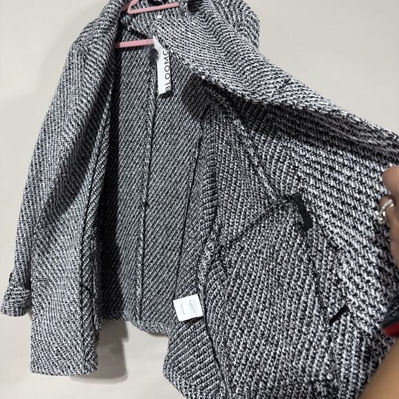 Nwt Bloomchic 18-20 2XL Tweed Lapel Collar Button Up Pocket Coat - Picture 12 of 13